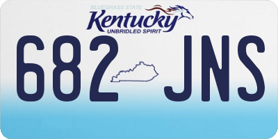 KY license plate 682JNS