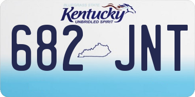 KY license plate 682JNT