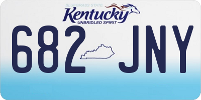 KY license plate 682JNY