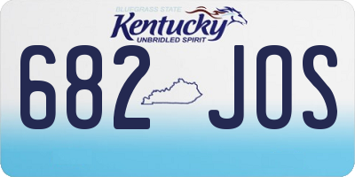 KY license plate 682JOS