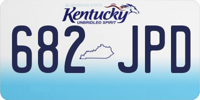 KY license plate 682JPD
