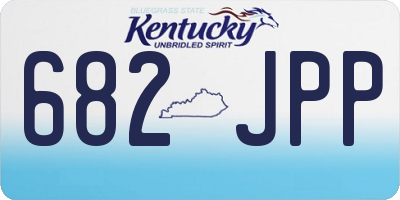 KY license plate 682JPP