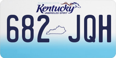 KY license plate 682JQH