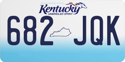 KY license plate 682JQK
