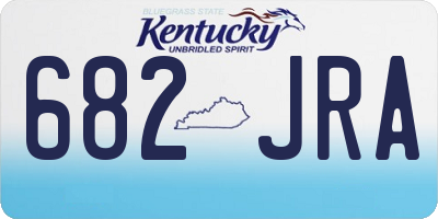 KY license plate 682JRA