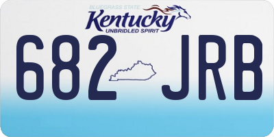 KY license plate 682JRB