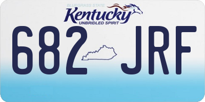 KY license plate 682JRF