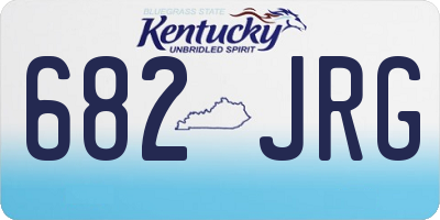 KY license plate 682JRG