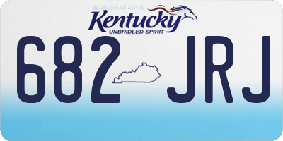 KY license plate 682JRJ