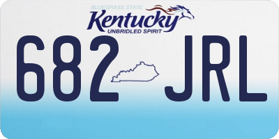 KY license plate 682JRL