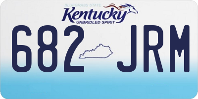 KY license plate 682JRM