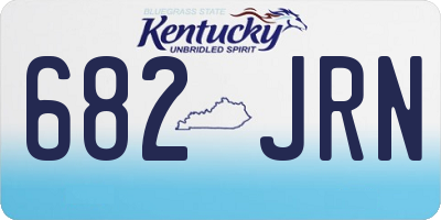 KY license plate 682JRN