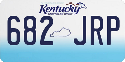 KY license plate 682JRP