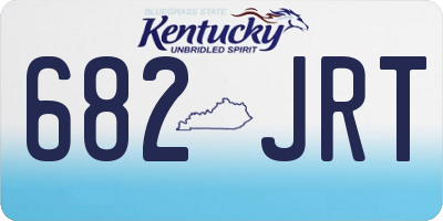 KY license plate 682JRT
