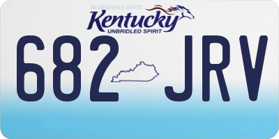 KY license plate 682JRV