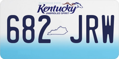 KY license plate 682JRW