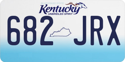 KY license plate 682JRX