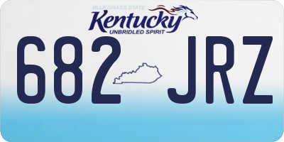 KY license plate 682JRZ