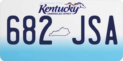 KY license plate 682JSA