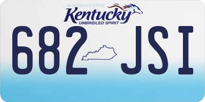 KY license plate 682JSI
