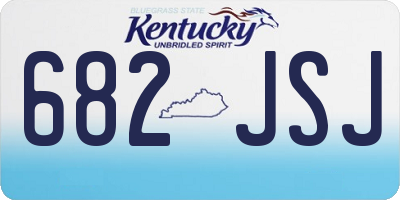 KY license plate 682JSJ