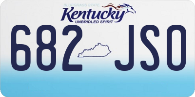 KY license plate 682JSO