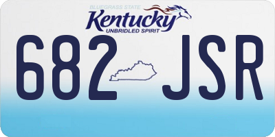 KY license plate 682JSR
