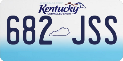 KY license plate 682JSS
