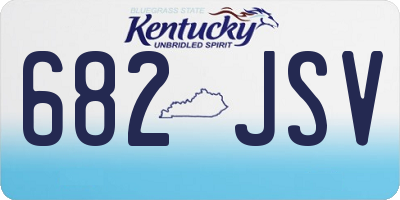 KY license plate 682JSV