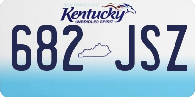 KY license plate 682JSZ
