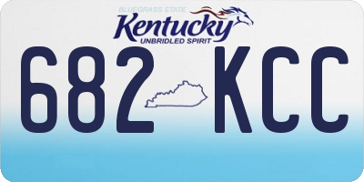 KY license plate 682KCC