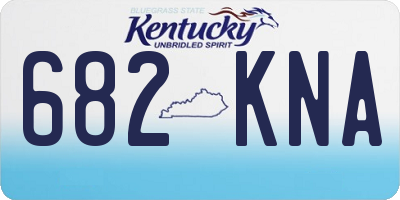 KY license plate 682KNA