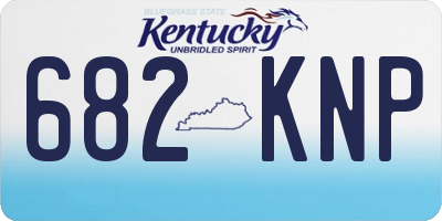 KY license plate 682KNP