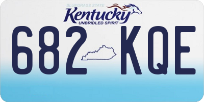 KY license plate 682KQE