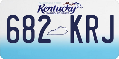 KY license plate 682KRJ