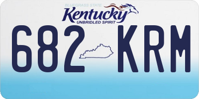 KY license plate 682KRM