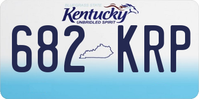 KY license plate 682KRP