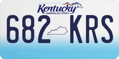 KY license plate 682KRS