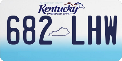 KY license plate 682LHW