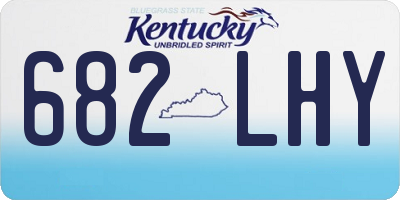 KY license plate 682LHY