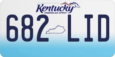 KY license plate 682LID