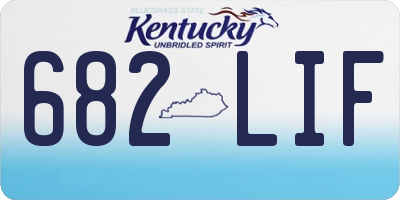 KY license plate 682LIF