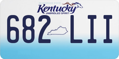 KY license plate 682LII