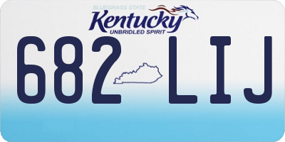 KY license plate 682LIJ