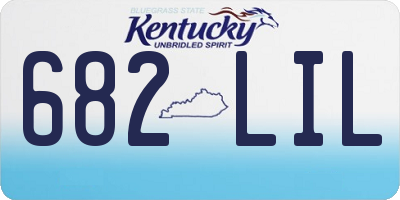 KY license plate 682LIL