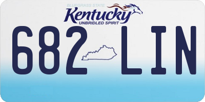 KY license plate 682LIN