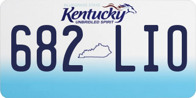 KY license plate 682LIO