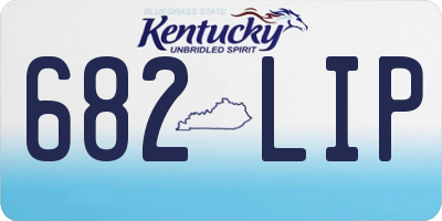 KY license plate 682LIP