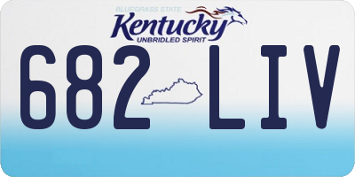 KY license plate 682LIV