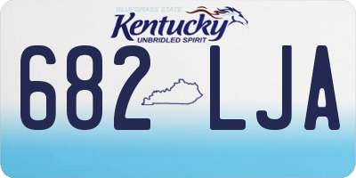 KY license plate 682LJA